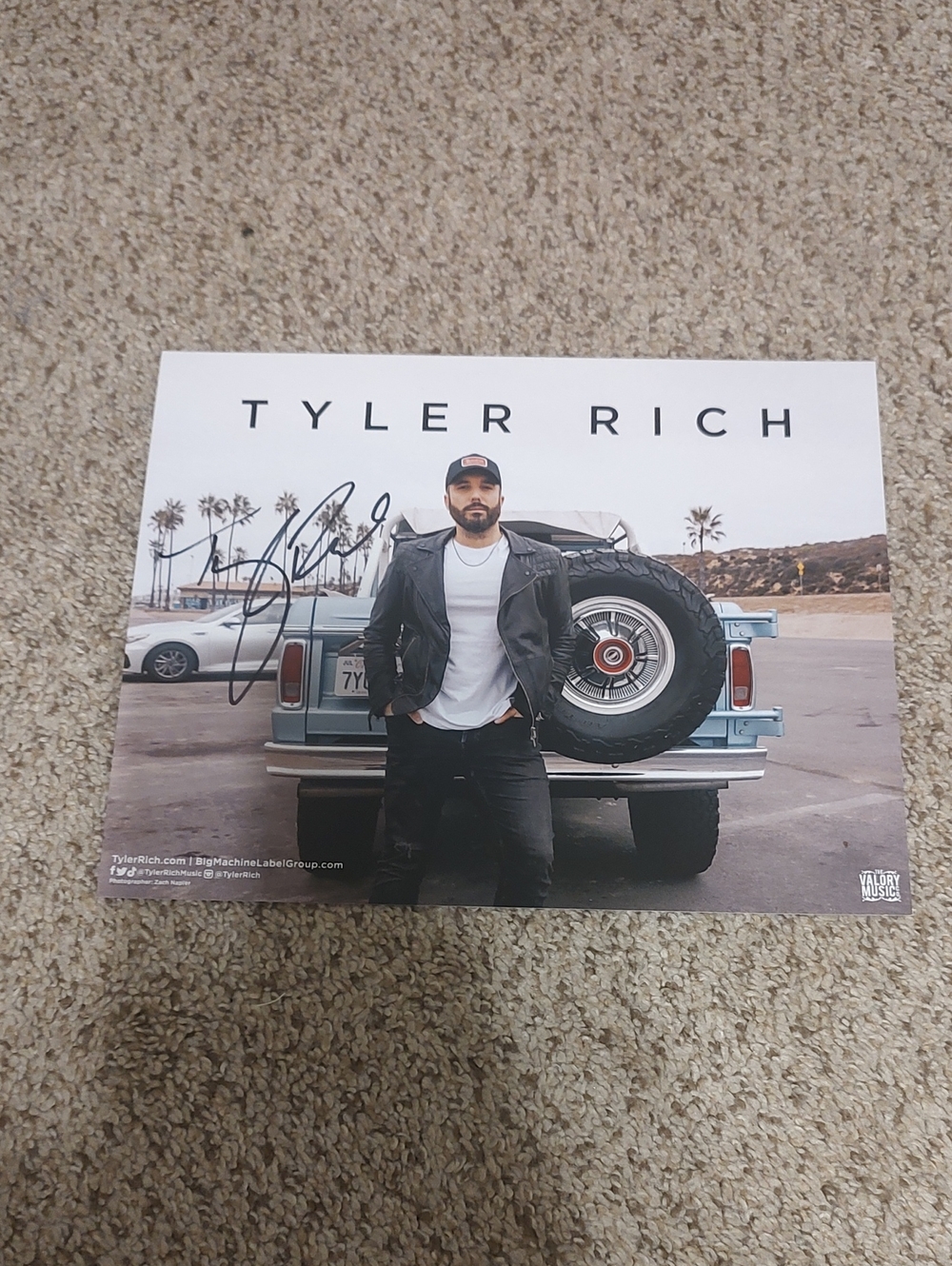 Tyler Rich Autographed Photo